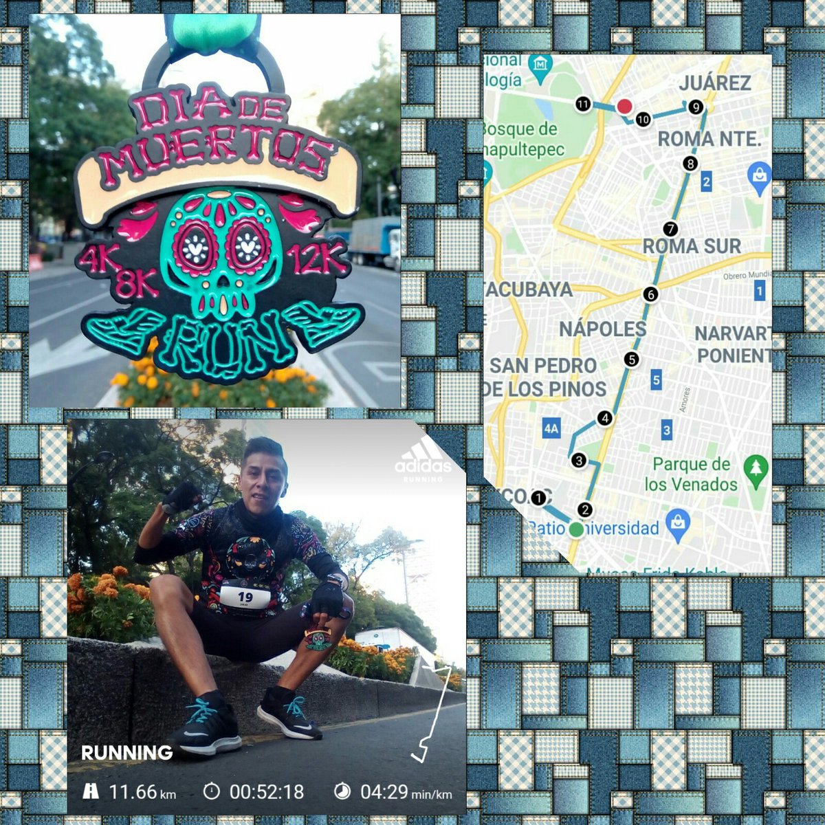 julio12345565's tweet photo. Empezando mes con unos kilómetros del más allá para el más acá 👹. #AquiYaSeCorrio en la carrera #DiaDeMuertosRun 💀 #12K #Virtual . @SumandoKMx con las de #DiaDeMuertos @MetaSportsM #MetaForLife 🙌 #YoElegiCorrer 🏃 @ComuniRunners @ManicomioRunner @templorunner #SomosRunners https://t.co/U04nBYzKQg