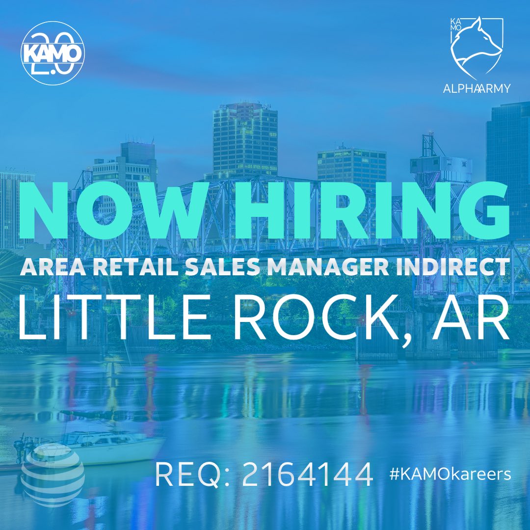 Are you ready to #ELEVATE your career?

We are hunting for our next rockstar ARSMi to join the @KAMO_AlphaARmy team!

📣#ApplyToday

#KAMOkareers #LifeAtATT