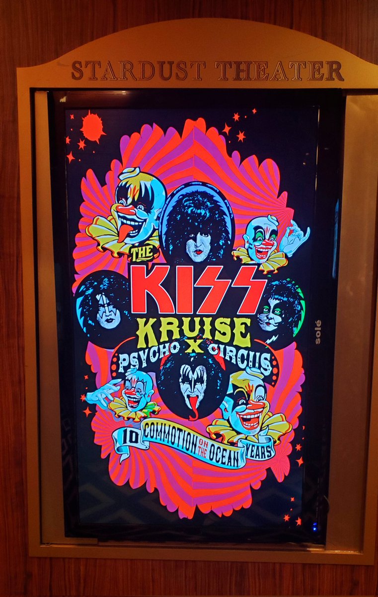 kiss's tweet photo. .@TheKISSKruise X Stardust Theater Night 1 Setlist.

What do you think, #KISSNAVY? https://t.co/ScTWHA5Eat