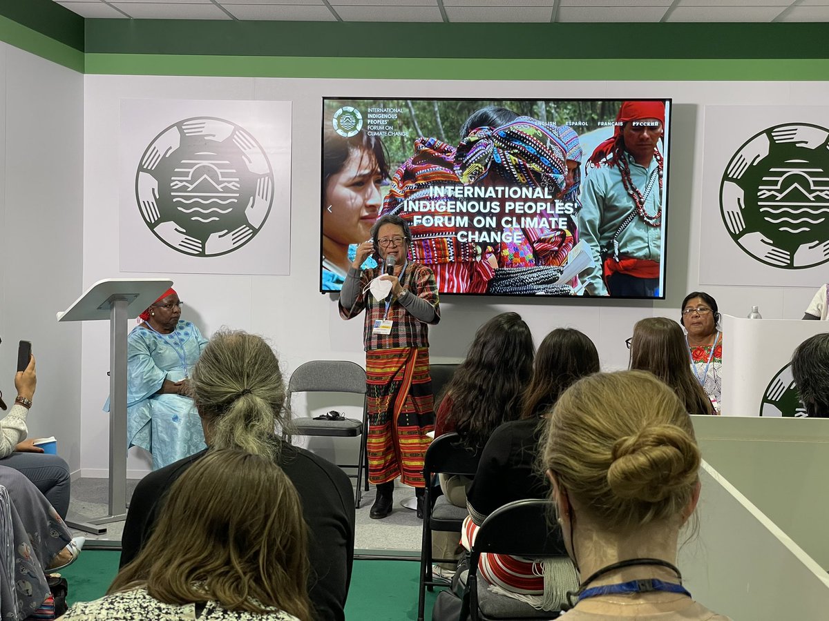NiaTero's tweet photo. .@NiaTero Board Chair @VTauliCorpuz speaks about why it’s critical for Indigenous peoples to be part of the decision-making process. #COP26 #IndigenousRights #ClimateChange https://t.co/5f7ASAKRqo