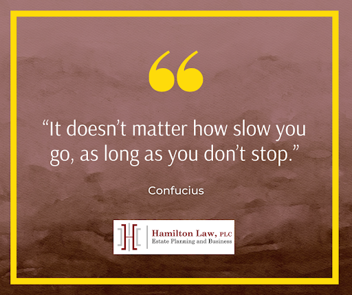 hamiltonlawplc's tweet photo. Monday Motivation: “It doesn’t matter how slow you go, as long as you don’t stop.”– Confucius #law #lawfirm #hamiltonlaw https://t.co/xqjGh5NEcH