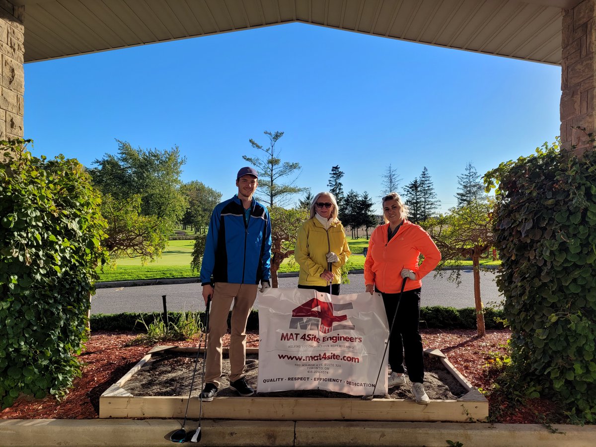 MAT4Site's tweet photo. MAT 4Site was a proud sponsor of the SOC Golf Tournament hosted by @ARIDOntario. Thank you to @xdesign_to for playing with us! https://t.co/THewvAqa5T