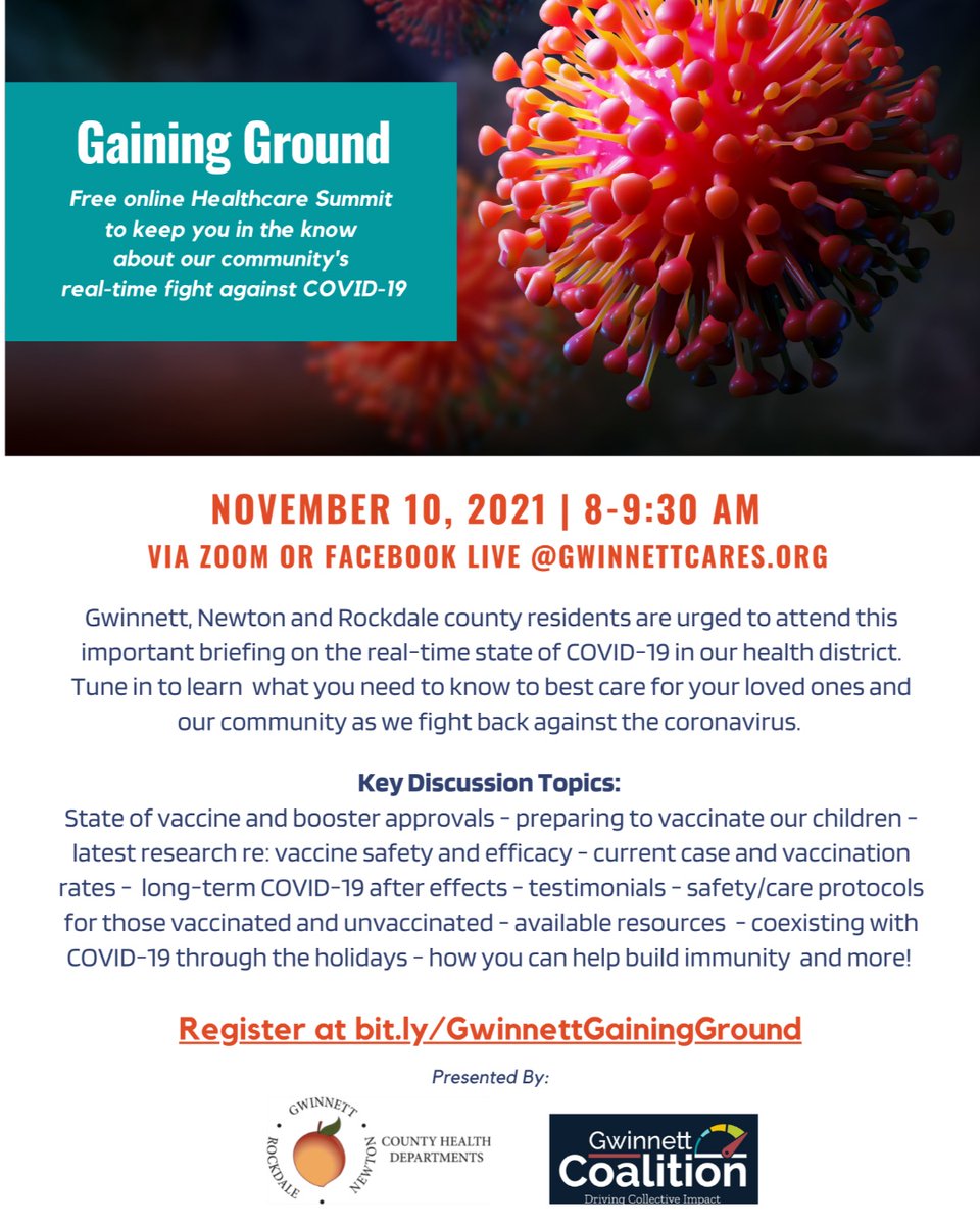 CFNEG's tweet photo. Save the date for Gwinnett Cares' Free Online Healthcare Summit on November 10. #Good2Care #Good2Give https://t.co/m6HpHq8yIY