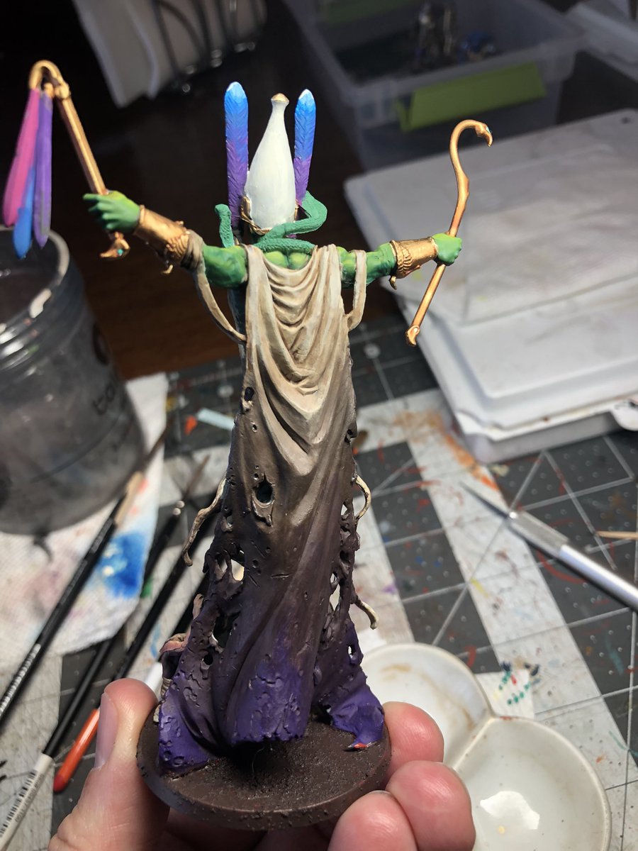 DanielDMinis's tweet photo. Working on Osiris from the Ankh board game from CMON.  #cmon #boardgames https://t.co/k9LANHGG4r