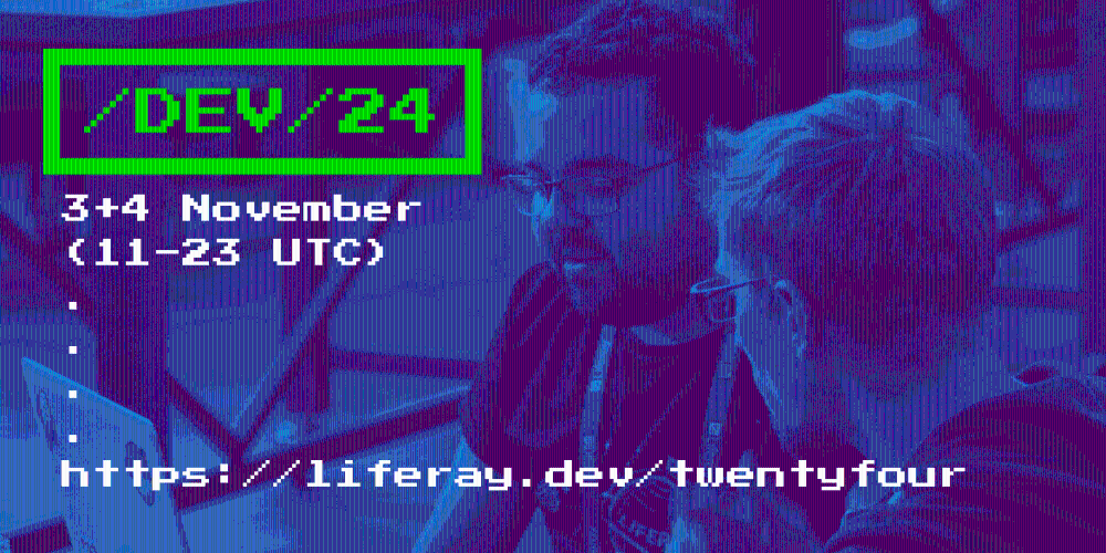 Liferay's tweet photo. Don't miss out on another awesome 24-hour livestreaming event at /dev24/! https://t.co/Gb8J1wXPd9 https://t.co/i8yjlYCbRL