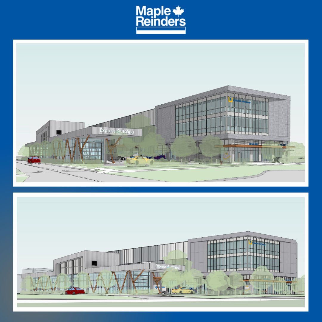 MapleReinders's tweet photo. A few weeks ago our Maple Reinders team broke ground in Surrey, BC for another Nationwide Self-Storage and Auto Spa project. Take a look at the new renderings for this 5 storey self-storage building with a separate car wash facility. #maplereinders #nationwide #selfstorage https://t.co/VJb8n44iil