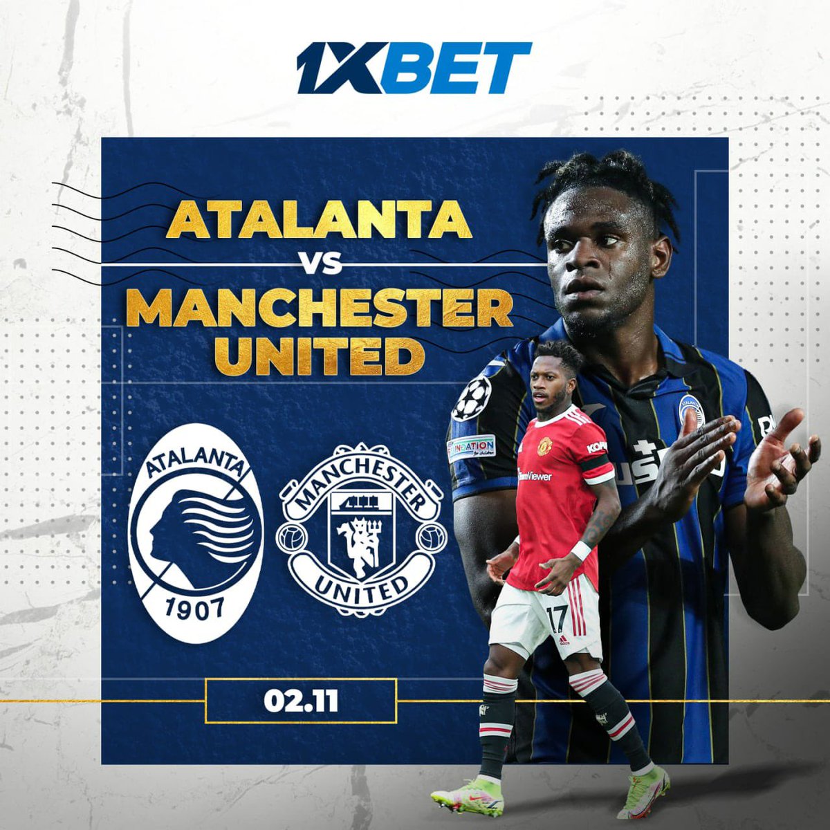 olawfin's tweet photo. ⚡️ATALANTA - MANCHESTER UNITED, BAYERN - BENFICA AND OTHER MATCHES OF TUESDAY

Fourth matchday of Champions League kicks off on Tuesday. Among the most intriguing battles - Atalanta vs. Man United, Bayern Munich vs Benfica

Bet on your favorite with 1xBet!
https://t.co/p7Z3eImIBG https://t.co/TymkYOvw41