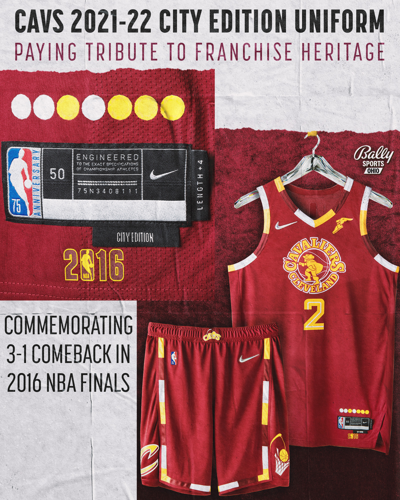 Cleveland Cavaliers City Edition Uniform: a tribute to