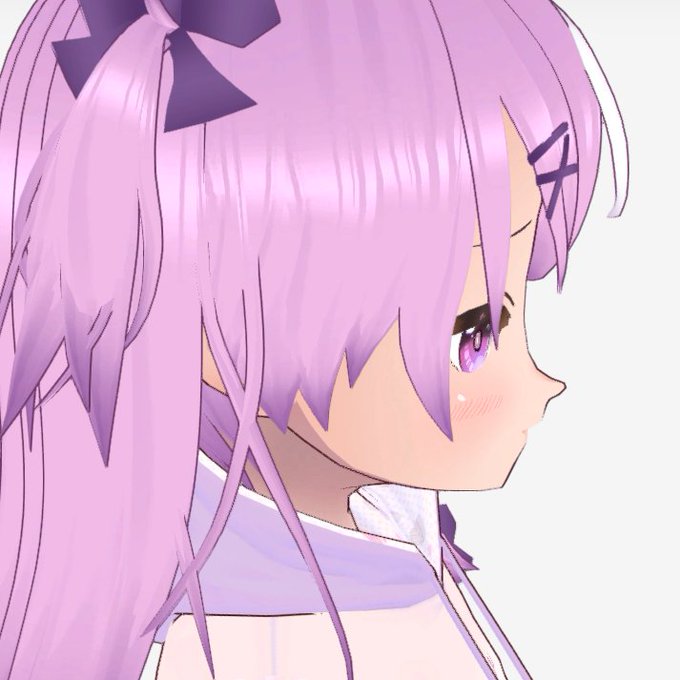 横顔を見ると分かるけどめちゃくちゃ可愛く作れるようになってる～～～～～～ #VRoid 