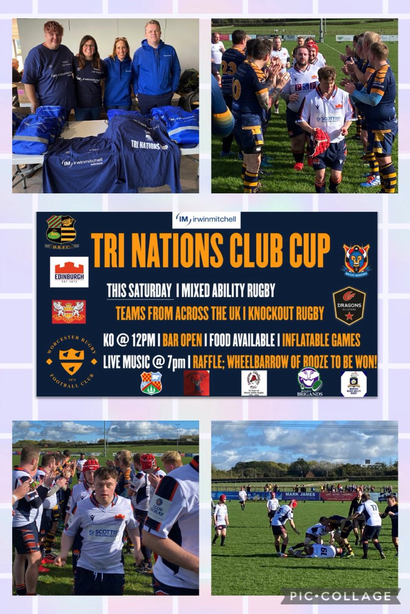 ToniKnott's tweet photo. So proud that @irwinmitchell sponsored the @WorcesterRFCMA #MixedAbilityRugby #TriNationsCup this weekend. Well done to all the teams who participated 👏🏻 @SwanseaGlads @WalcotWarriors @DragALLSTARS @DerbyRugbyClub @ERCommunityTeam @LonglevensRugby @MagpiesRugby @brigandsrugby https://t.co/95XLauILUX