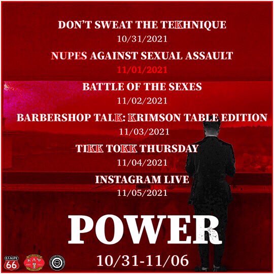 The Love Chapter Nupes have decided that enough is enough 🙅🏽‍♂️  Join us, <a href="/OHIOU_OURS/">OURecruiting Society</a> , and <a href="/OHIObystander/">Better Bystanders</a> at 7PM tonight in Baker 235 to learn more about how YOU can help prevent sexual assault on college campuses ❤️