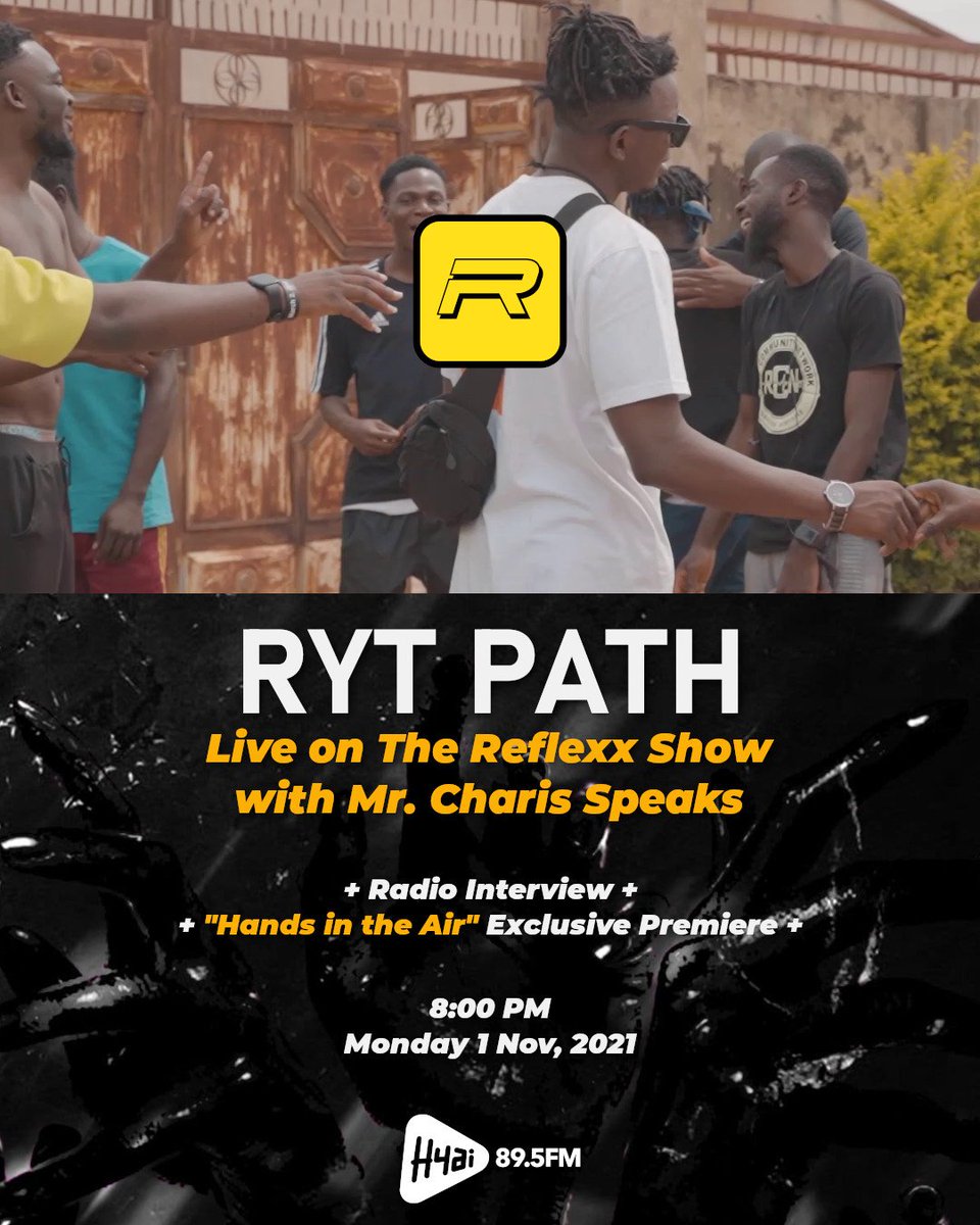 RytPathCo's tweet photo. Tap in with THE GANG and @mrcharisspeaks today at 8 PM WAT as we discuss the release of "Hands in the Air" and all things Hip-Hop!
Tune in to @Hyai895FM (89.5FM) or via: https://t.co/vLJu2CUvGF
#RYTPATH #RytPathRecords #RytPathRadio #RytPathCamp #HITA π https://t.co/DU4XuOc2UZ