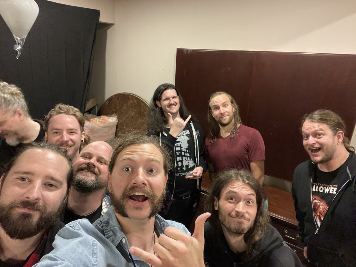 Family photo at <a href="/MdDoomFest/">Maryland Doom Fest</a> with most of <a href="/Jakethehawkpgh/">Jakethehawk</a> a little <a href="/howlinggiant/">Howling Giant</a> and a dash of <a href="/SpacelordBand/">Spacelord</a> for good measure. Legit difficult to describe the love at Cafe 611 yesterday. Huge thanks to JB, Fezz and the entire crew. We love you all. See you sooner than you think.