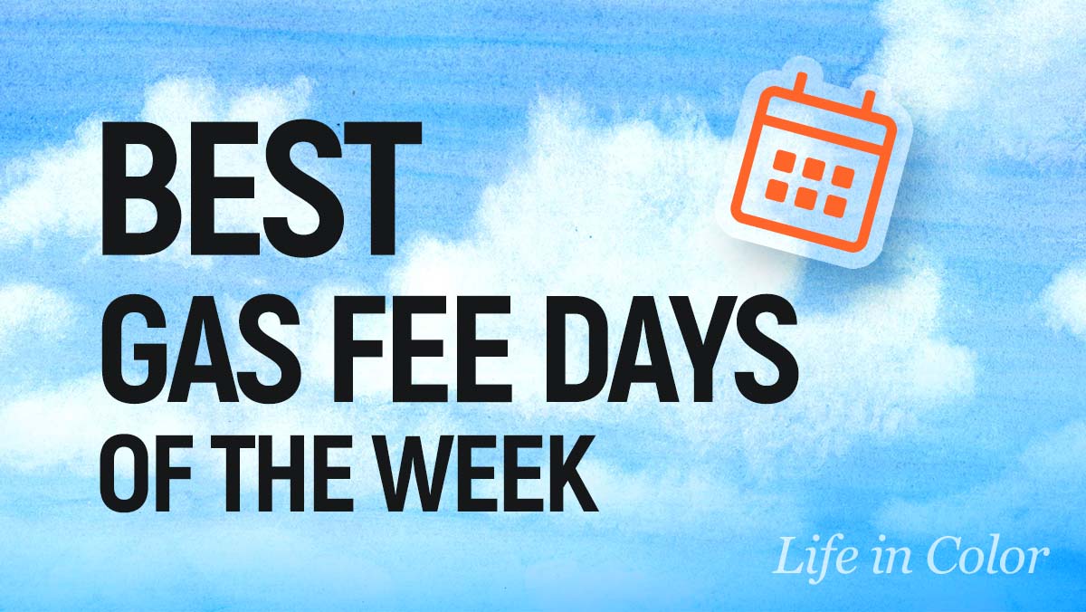 LifeinColor2020's tweet photo. Over the past 7 days, I was tracking #NFTgas fees and I found that SUNDAY was the cheapest of all 7 days to mint or change the price of your #NFTs. Take that knowledge and test that this week yourself!
.
.
#NFTCommunity #NFTresource #NFTfees #GasFees #CryptoNews #NFT https://t.co/9UIPna2duv