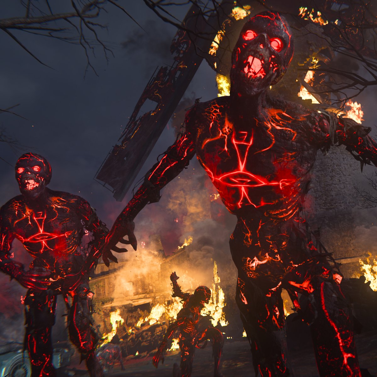 Treyarch's tweet photo. Get ready for Nov. 5th with the official #Vanguard Zombies Fan Kit, including logos, artwork, screenshots, profile pictures, and mobile wallpaper!

Download here: https://t.co/4N45bhJAJC

Get all the details on Vanguard Zombies at the blog: https://t.co/x5tolXYW4J https://t.co/9wzg5SaKFG