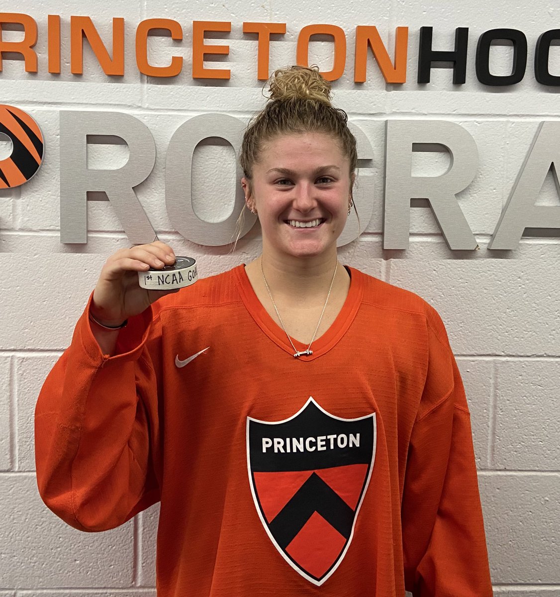 PWIH's tweet photo. Coming off a weekend 🧹 on the back of not one but TWO first collegiate goals! Huge congrats to two of our newest Tigers - Dominique Cormier and Mia Coene! https://t.co/OHQS43GSSK