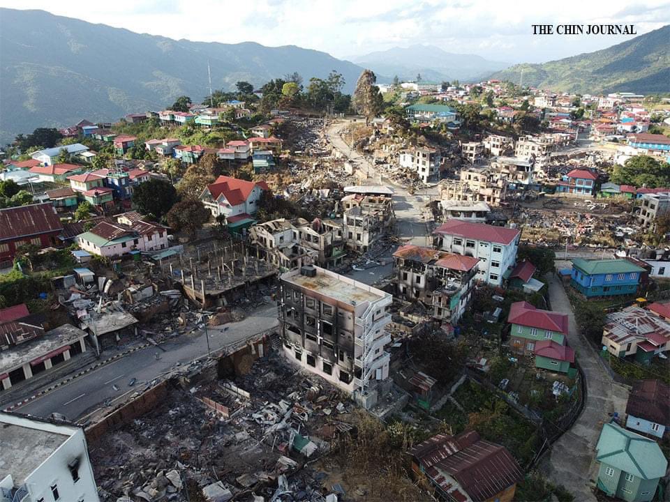 Leo_vocalist's tweet photo. The Look of war crime after Military Burned down #htantalan town #Kalay #Chinstate .. #crimeagainsthumanity #crimeagainstchildren #warcrime https://t.co/wOzDtN9tiC