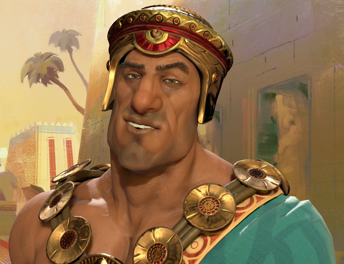 CivGame's tweet photo. Gilgamesh is starting off fresh with a clean look for #NoShaveNovember. Who else is taking part? https://t.co/U8YqwsLctU