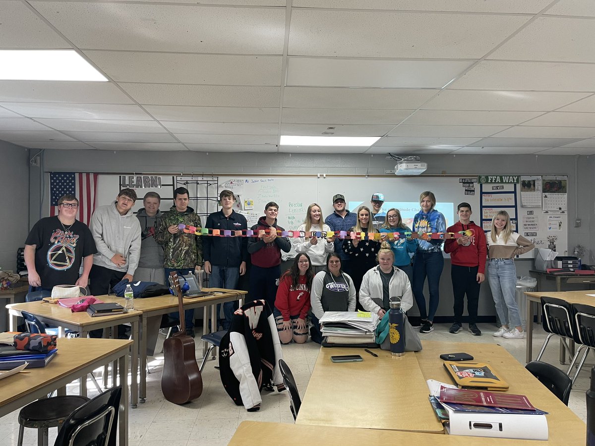5th period skills lab gratitude chain
