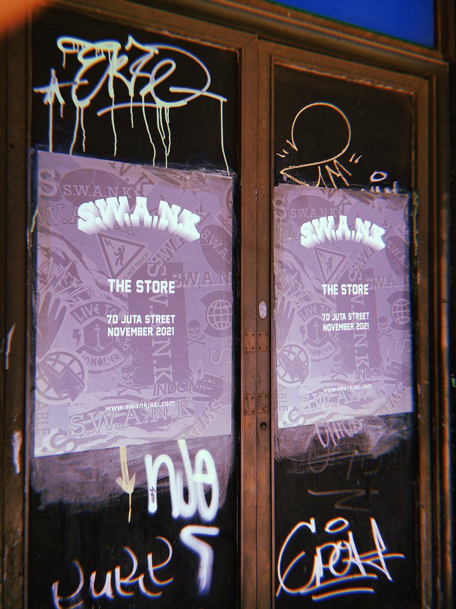 SWANK_JOZI's tweet photo. KEEP S.W.A.N.K OUTTA THE STREETS.
WE AT 70 JUTA STREET, BRAAMFONTEIN FROM THIS NOVEMBER!
SPACE OPENS ON THURSDAY!
#DalaItYourself
#BeenRunning
#8thYearIn https://t.co/xFfERCQw3W