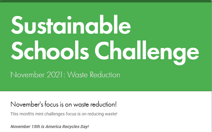 Check out our November newsletter featuring this month's mini challenges focused on reducing waste!
smore.com/m790y
Also congrats to our October drawing winners: @BulldogsHenry, <a href="/Sorrentolearns/">SorrentoSprings</a>, and <a href="/PierrePanthers/">Pierremont</a>!!