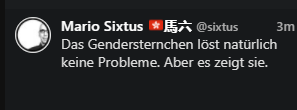 unbaquem's tweet photo. mir wurd mal "beigebracht" es soll frauen und andere geschlechter sichtbar machen.
also sind frauen und andere geschlechter jetzt ein problem? https://t.co/IHBWyuUITW