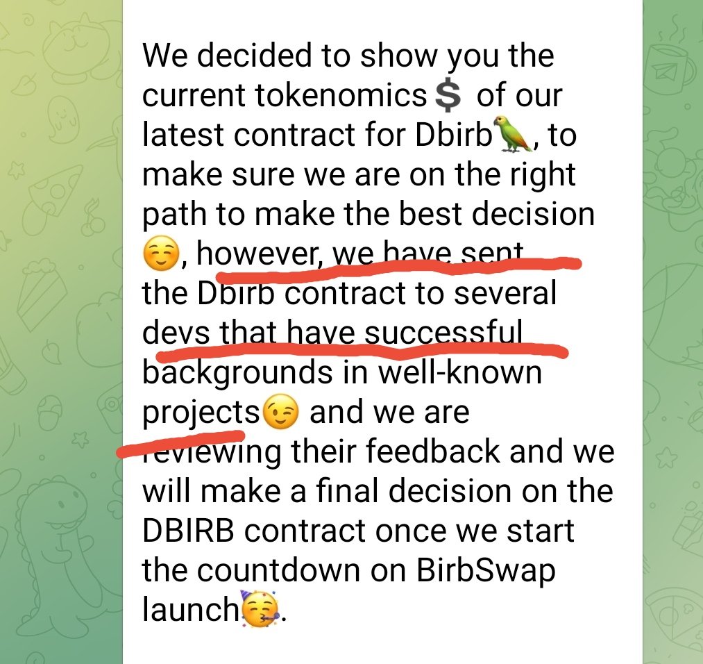 Crypto_Dana's tweet photo. @cryptogang00002 @queenofcrypto_1 @IvanOnTech @BirbDefi @cz_binance @ape_swap @BinanceChain @binance It wasnt right at all when team didnt listen to community about dBIRB clamining it was the advice from top devs. The same straregic mistake committed when team canceled dBIRB not listening to the solutions suggested by community. Whats the solution now? No one knows! right? https://t.co/sPKBMNu1fH