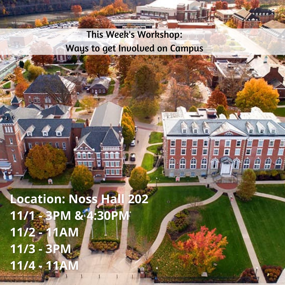 If you are interested in getting more involved on campus, come join us this week to discuss extracurricular activities happening on campus!