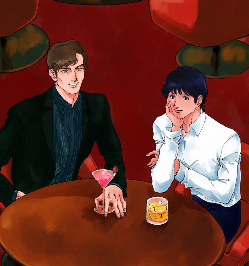 一杯🥂 奢ってもらったのかな。