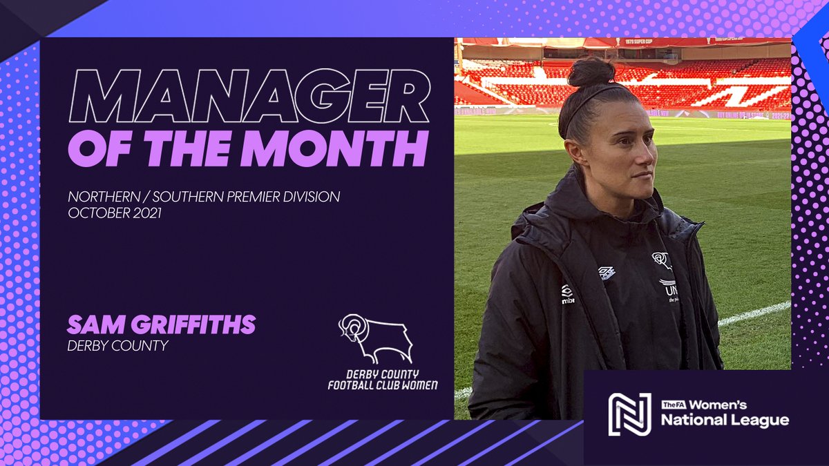 FAWNL's tweet photo. NEWS: @DCFCWomen boss @Samanthagriff17 has been named as #FAWNL Premier Division Manager of the Month for October! Congrats Sam! 👏���� #WeAreNational #HeartbeatOfWomensFootball https://t.co/0kULycxypq