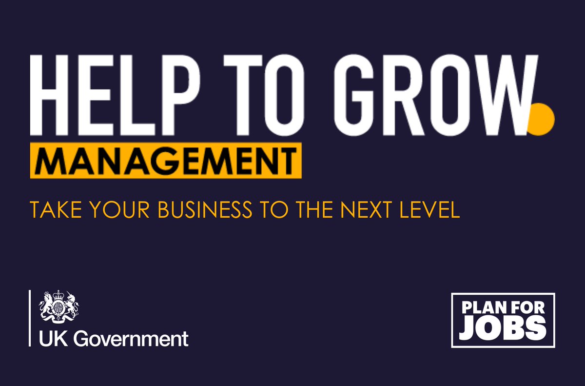 Are you a senior decision maker at a small or medium sized business? Give your business a boost by signing up to the government backed #HelpToGrow Management programme. Find a course near you today: helptogrow.campaign.gov.uk/?utm_campaign=…