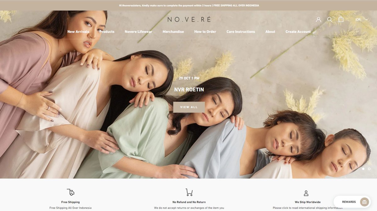 Novere.shop is a conceptual ready-to-wear fashion brand founded by two sisters aiming to create pieces that are designed to last. Thank you for choosing .shop! #dotSHOPwebsite