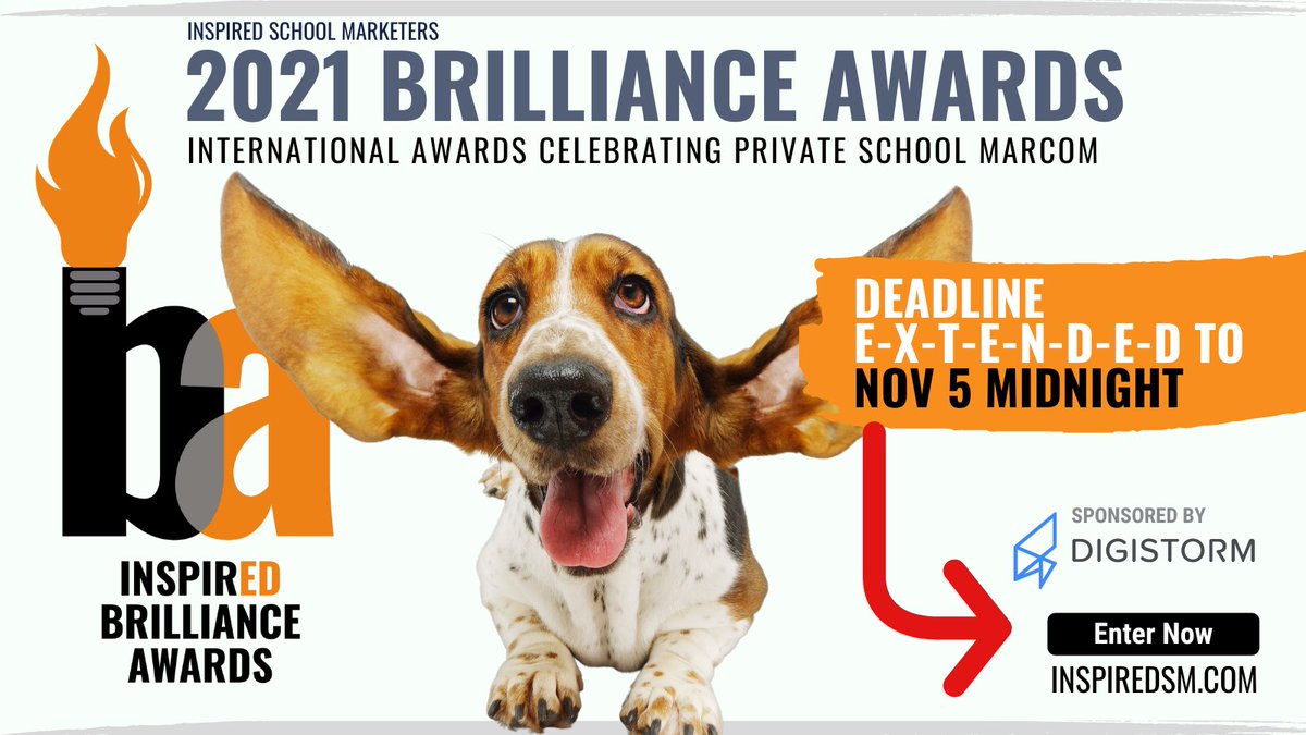 #IndySchool MARCOM friends - Brilliance Award deadline is this Friday (Nov. 5). Get those submissions in ASAP!!!! <a href="/Inspiredschoolm/">InspirED School Marketers</a>