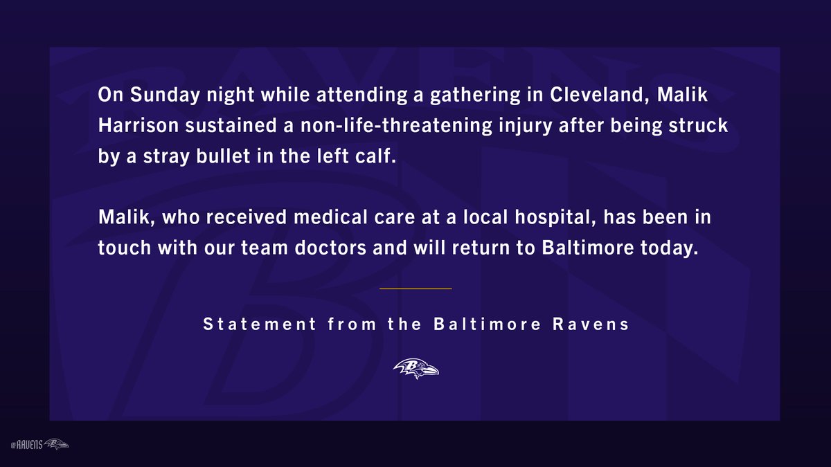 Statement from the Baltimore Ravens: