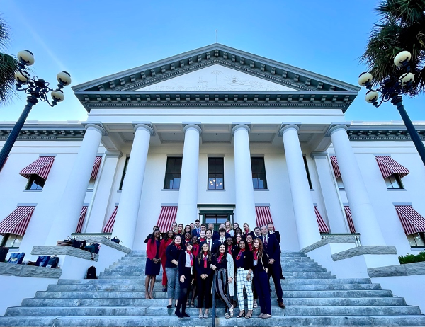 FAUJupiter's tweet photo. Students, faculty, administrators, and trustees were recently in Tallahassee for #FAUDay at the Florida Capitol. The event provides an opportunity for #FAU to share its successes, engage lawmakers, and increase understanding of the University’s 2022 legislative priorities. https://t.co/6CUsky0JOX