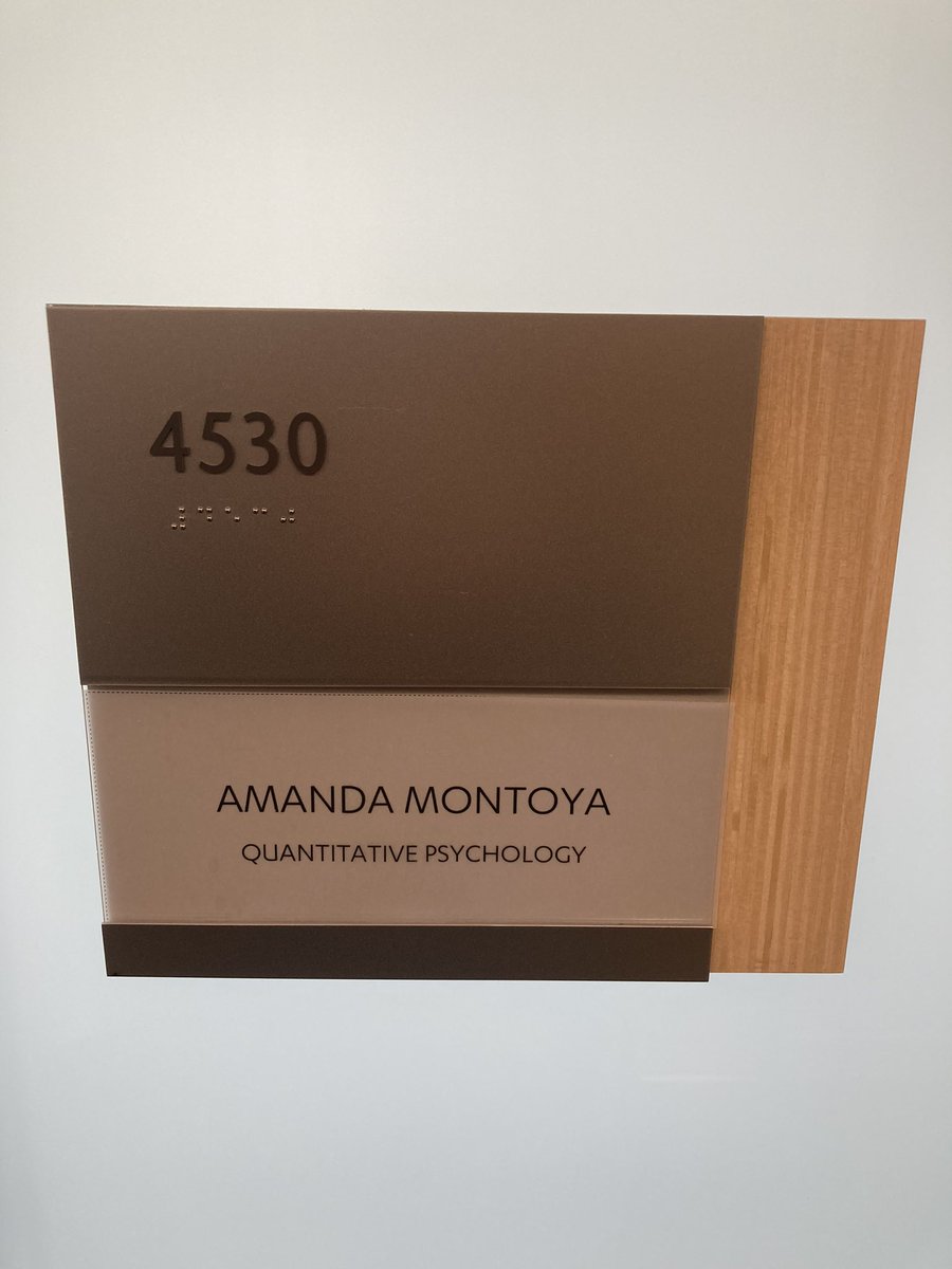 AmandaKMontoya's tweet image. Came into my office this morning and I have a nameplate! 🤩 #academia #newprofessor #PhDlife