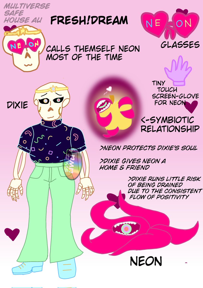 NaylaDoodles's tweet photo. Meet Neon
Neon and Dixie are a team.
Neon herself prefers a consenting host building up a trust based symbiotic relationship.
Dixie was depressed and lonely when they met. They're doing better now. They love Neon v much.
#TMSH #freshdream https://t.co/DEJTVYWEtq
