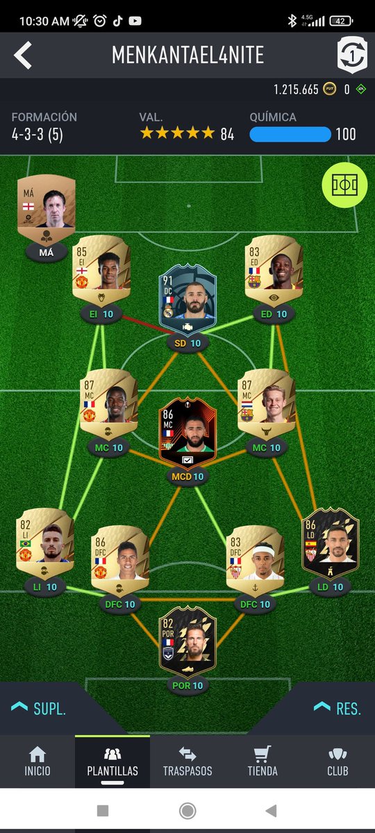 TheXisco's tweet photo. Equipo compensado o mbappe alv ? https://t.co/wh23mkMeji