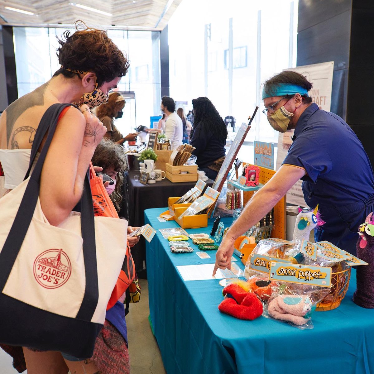 fadmarket's tweet photo. #FADMakerSpotlight: Meet Marty Allen @martystuff — multidisciplinary artist, writer and founder of Sock Puppet City — fun &amp; original handmade sock puppets &amp; portraits that’ll liven up your home &amp; family time. Meet Marty and his wonderful characters this weekend 
@citypointbklyn! https://t.co/egn9q69v5O
