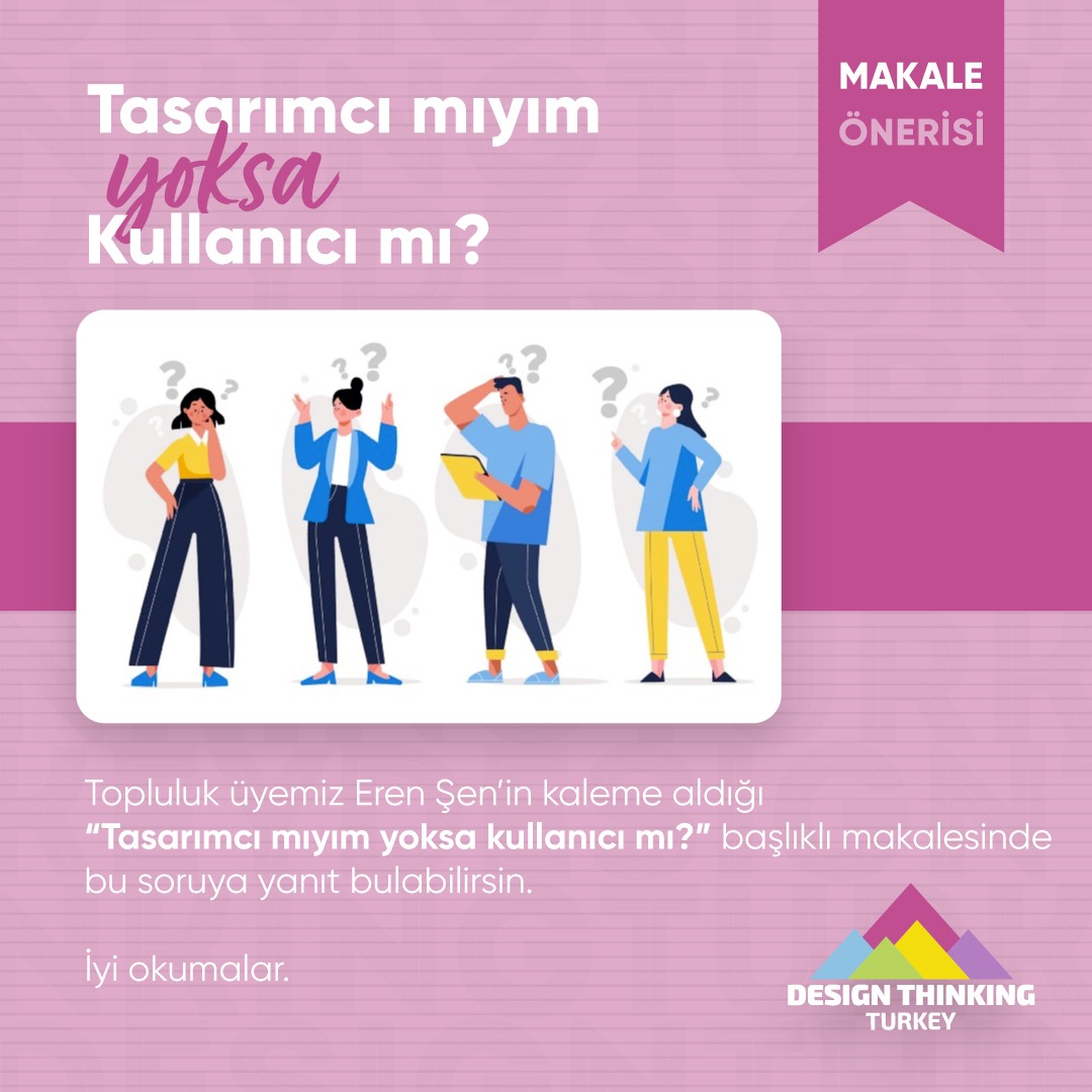 dtturkeysummit's tweet photo. Tasarımcıla projeleri hayata geçirirken hangi kimlikleri ile düşünüyor ve bu düşüncelerini nasıl hayata geçiriyorlar?

Cevabı merak ediyorsanız Design Thinking Turkey gönüllülerinden Eren Şen sizler için yazdı. Yazıya https://t.co/kml326o0Ie linkinden ulaşabilirsiniz. https://t.co/0JYoPaemW7
