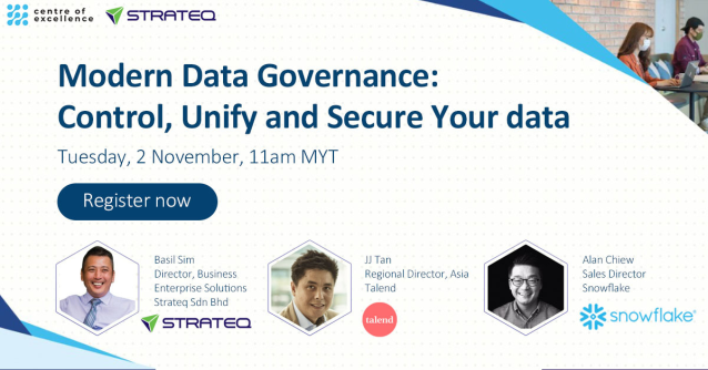 sonofknute's tweet photo. Learn what our speakers from Strateq, Snowflake and Talend have to share on modernising your organisations’ data governance framework. https://t.co/hLWimkYt4f https://t.co/KtpCmWxvs3