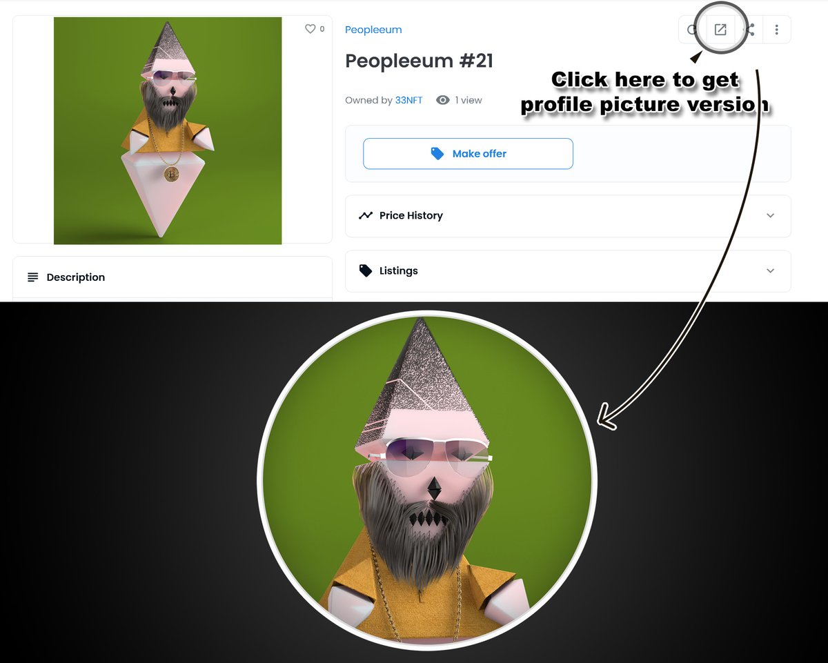 peopleeum's tweet photo. Do you know you can have profile picture version of your Peopleeum easily after they revealed? 
PS: this image is only sample and Peopleeum #21 is not this guy 

11K Peopleeum is just the beginning ♦️
Discord: https://t.co/pW97F6ShE7

#nft #peopleeum #nfts #opensea #nftcommunity https://t.co/ZeTG3cjx0W