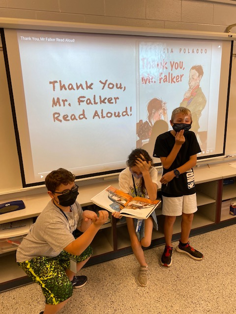 LA 5th graders had fun performing a Tableau. Posing to understand characters’ feelings from Thank You, Mr. Falker.