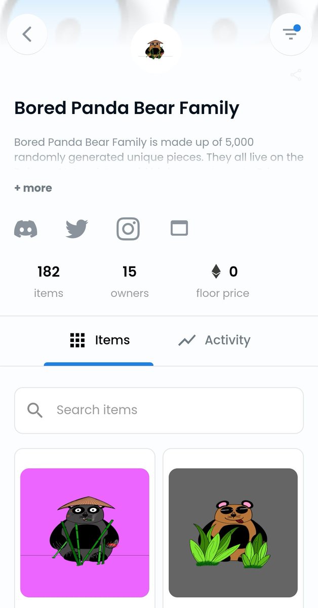 BoredPanda_Bear's tweet photo. 🎉182 Bored Pandas have already been minted !!
🔥Thank you very much to all!🚀

📍Prices will rise soon💪🏼

#NFTCommunity #NFTGiveaway #NFTcollection #Giveaway #NFTs #opensea #Polygon #nftcollector #nft #boredpanda https://t.co/8UGHErppMK