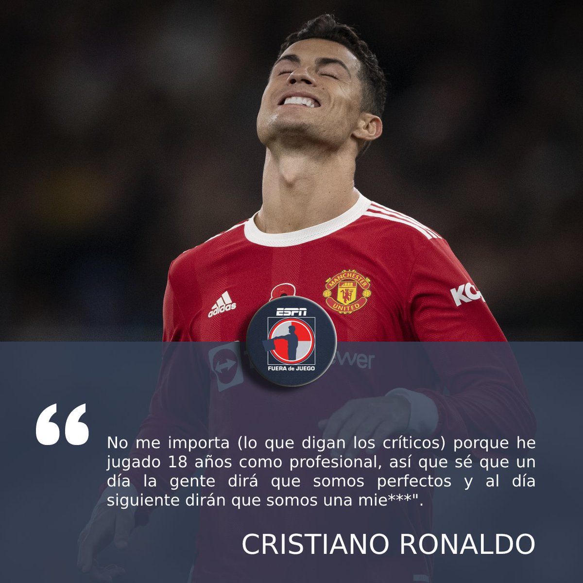 ESPN_FDJ's tweet photo. ¡OJO A LAS PALABRAS DE CR7 SOBRE LAS CRÍTICAS AL UNITED! 🗣 💥

https://t.co/uZkUxtRTrJ https://t.co/ctuD0m4evu
