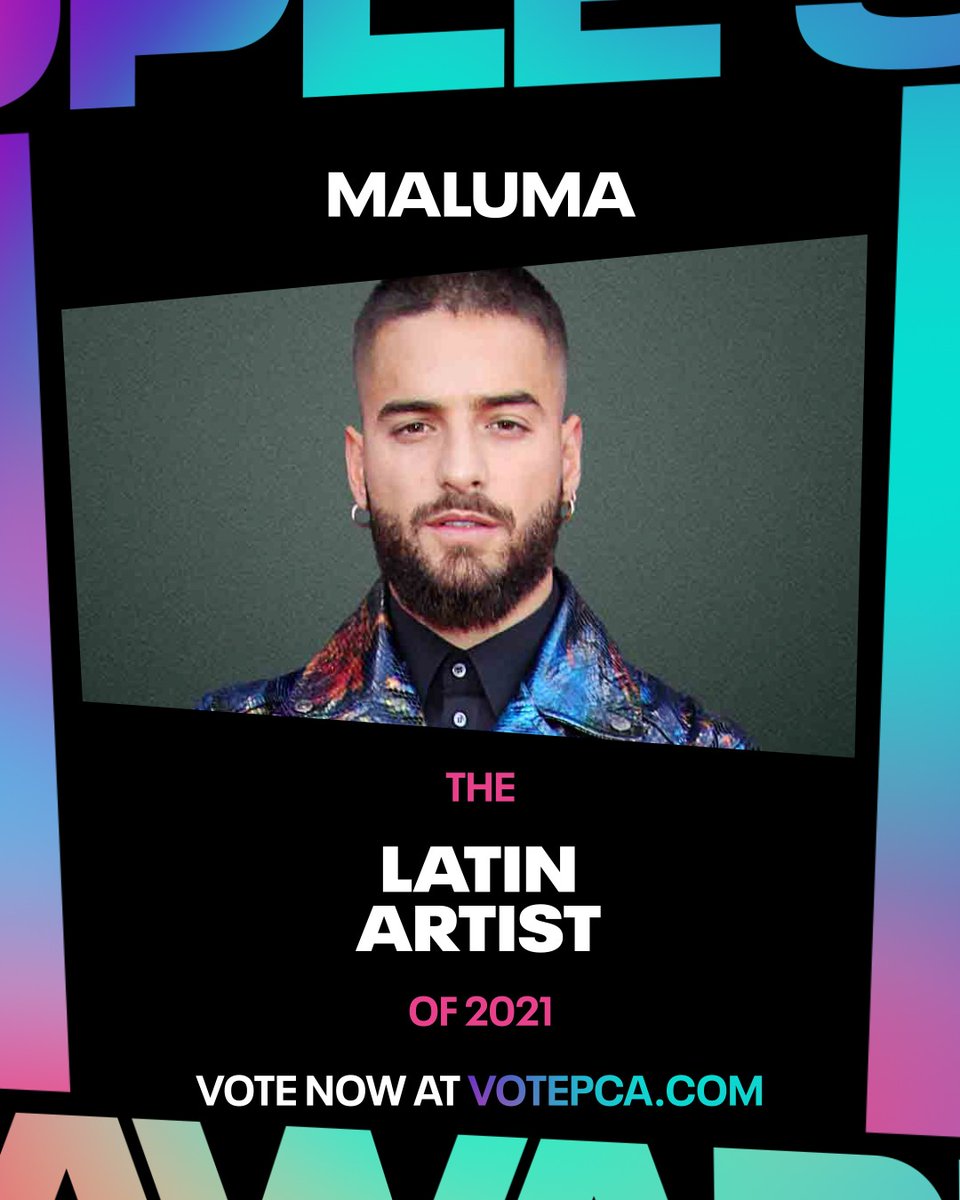 MLMFamilyStgo's tweet photo. A ganar !! #Maluma como #TheLatinArtist en los #PCAs  2021!! https://t.co/AmII5t4x3l