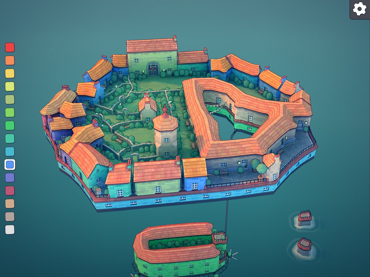 #Townscaper 
The flying dairy farm was able to deliver the product from the milk processing plant directly to larger customers.