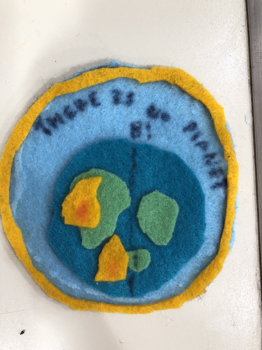 12thGuides's tweet photo. Badges to promote their cause! We have some very creative girls. #savetheplanet #COP26 #GMW #girlguides https://t.co/4DX3zKMe5V