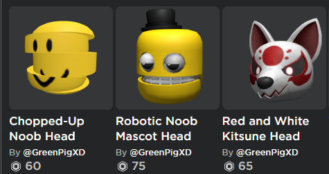 Wide Head (Noob Yellow) - Roblox