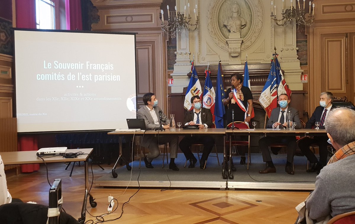 7/ Rosalie Lamin, 1ère adjointe au maire de #Paris11 <a href="/FVauglin/">François Vauglin</a>, salue le travail collectif de mémoire mené entre la @mairie11 et le @SF_Paris11, et rappelle l'importance de cette unité pour célébrer et consolider nos racines communes. 

#AG_SF_30oct21